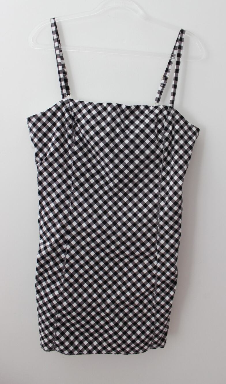 Abercrombie & Fitch Womens Dress White/Black Size XL NWOT